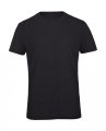 Heren T-shirt Triblend B&C TM055 Heather Dark Grey